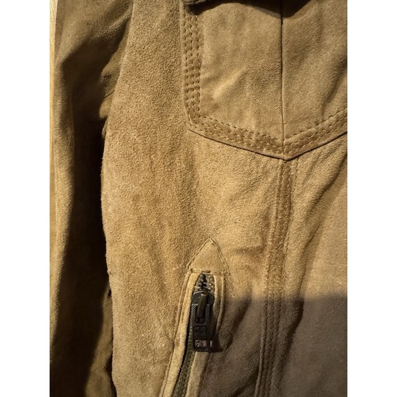 Superdry Medium Suede Distressed Jacket In Brown - Picture 3 of 6